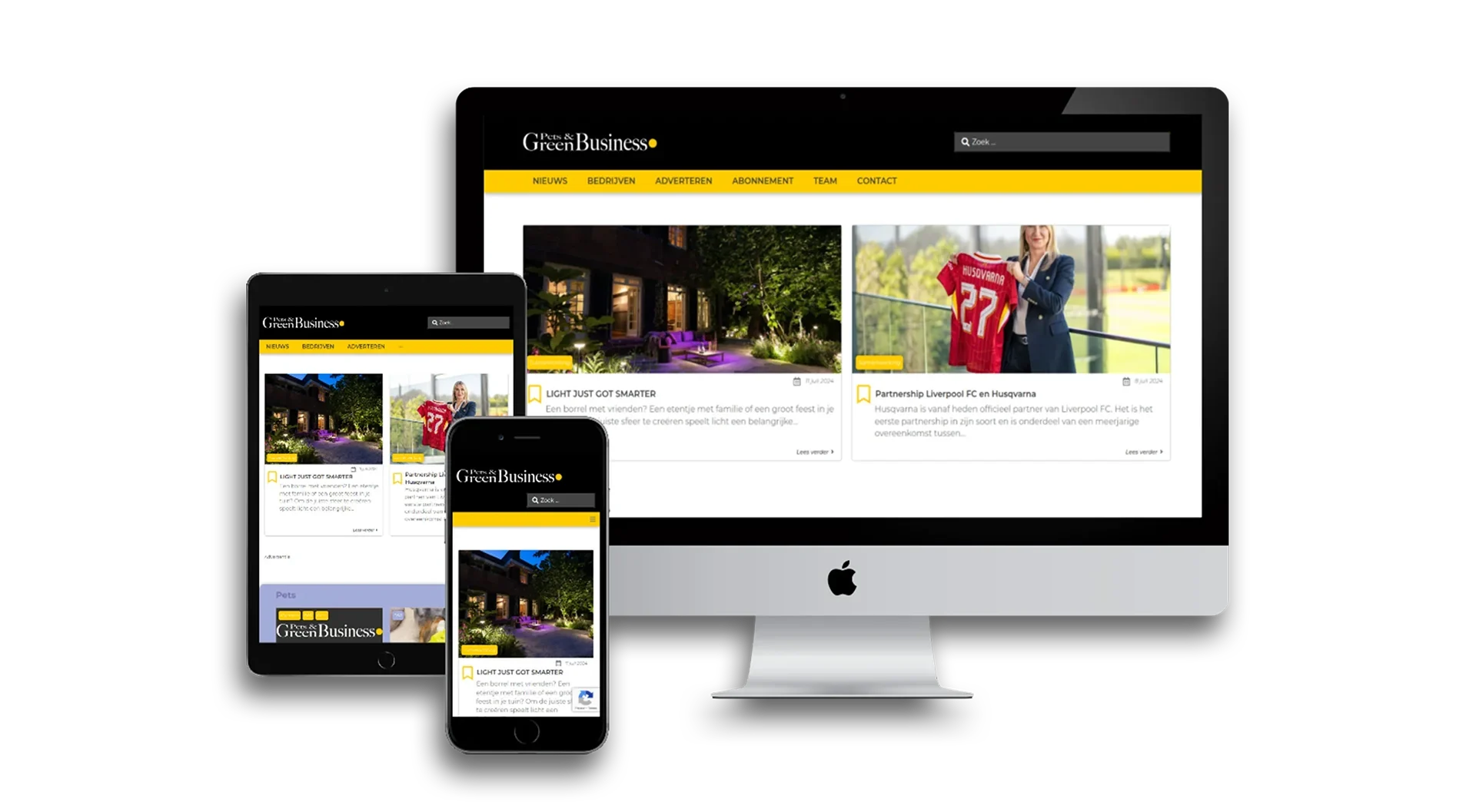 Pets & Green Business website