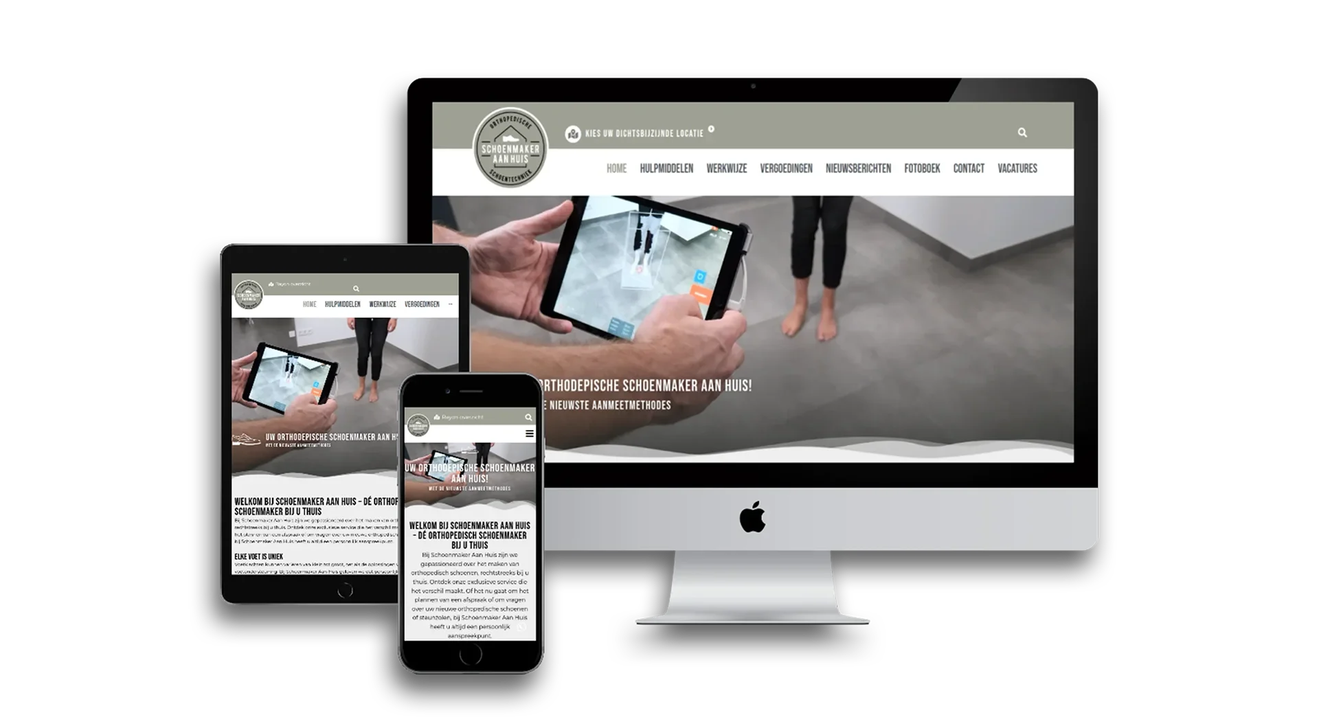 Schoenmaker aan huis website